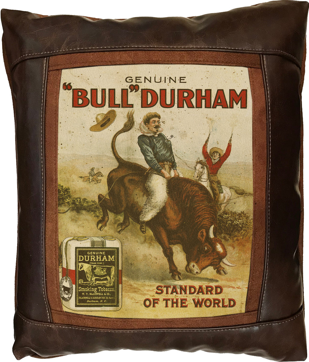 Bull Durham Frame Pillow By Sweetwater Western Passion