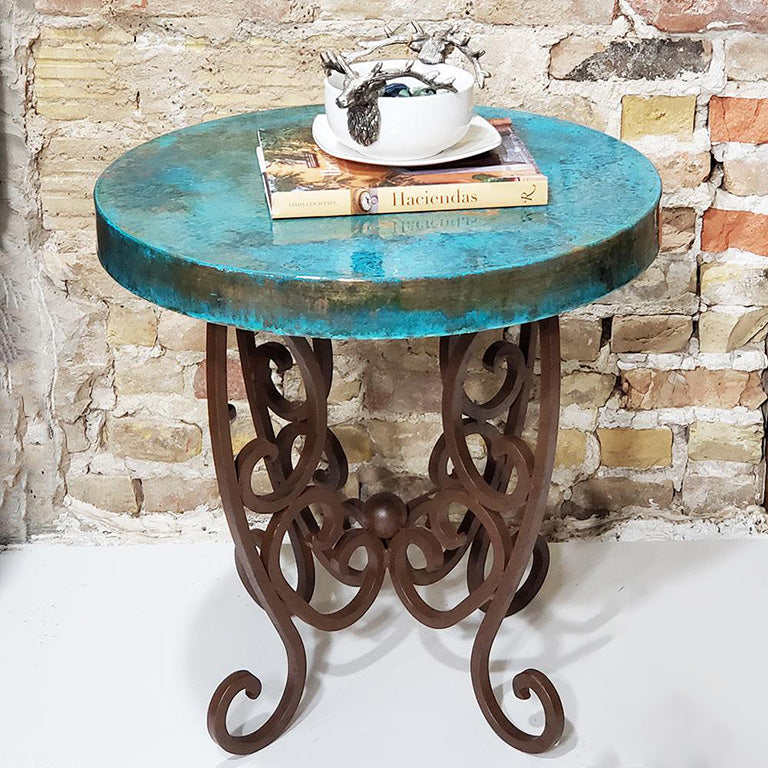 Copper and Iron Occasional Table – Western Passion