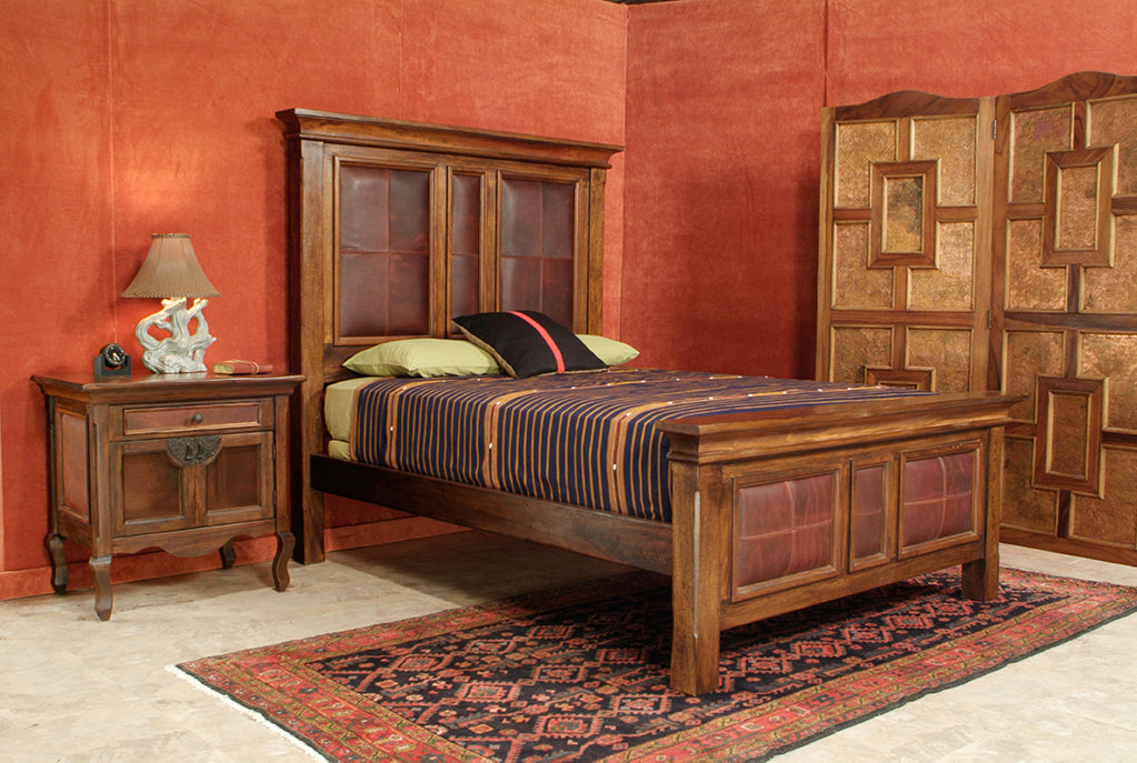 Francisco Leather Panel Bed
