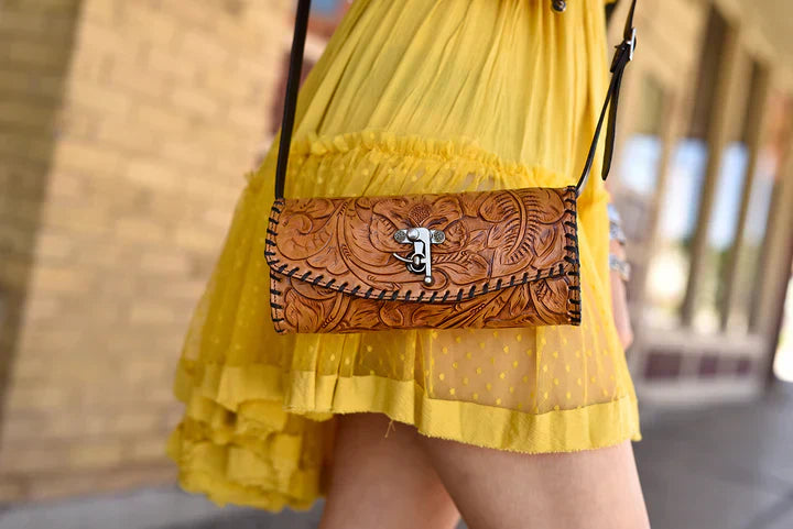 Juan Antonio Saddle Tan Crossbody
