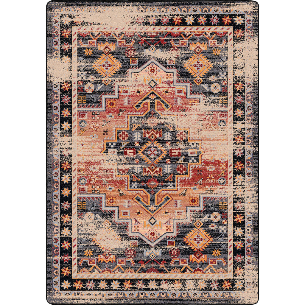 Persian Version Area Rug - Distressed Sunset