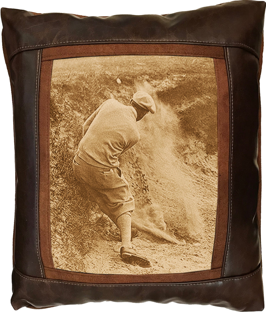 Bunker Shot Frame Pillow By Sweetwater