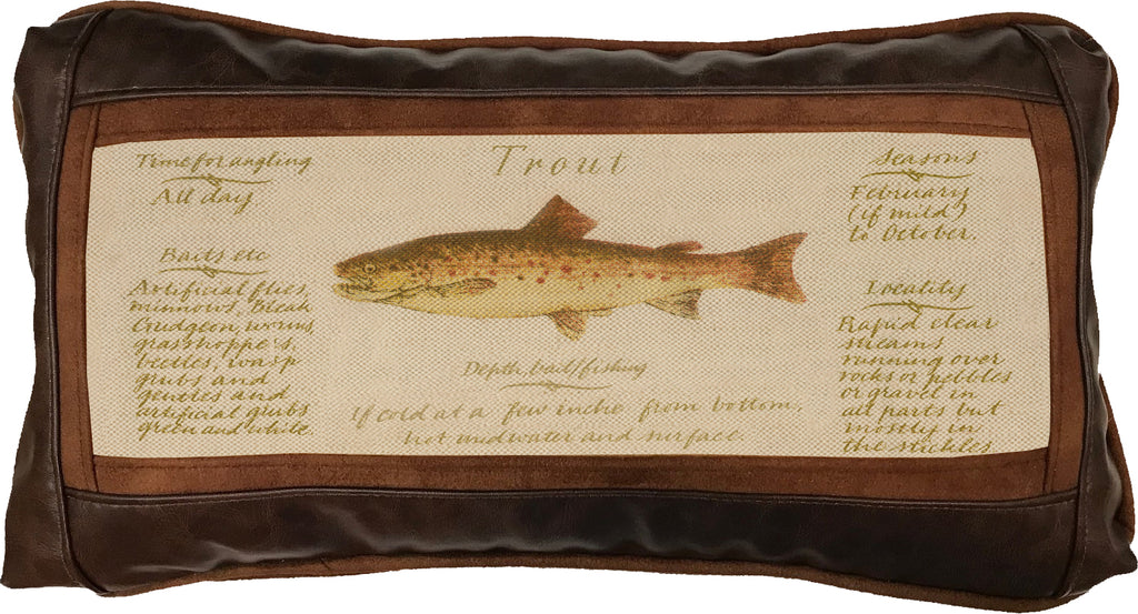 Trout Guide 7677 Frame Pillow By Sweetwater