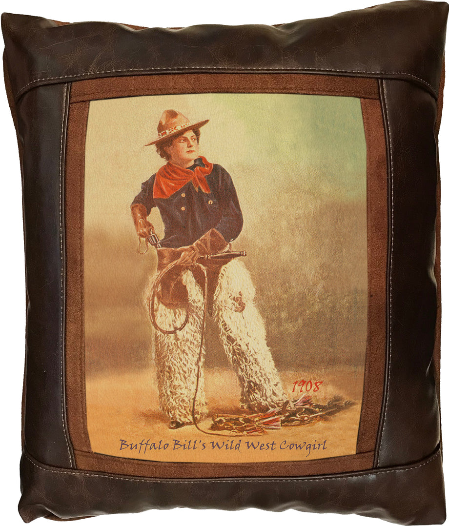 Buffalo Bills Cowgirl Frame Pillow By Sweetwater – Western Passion