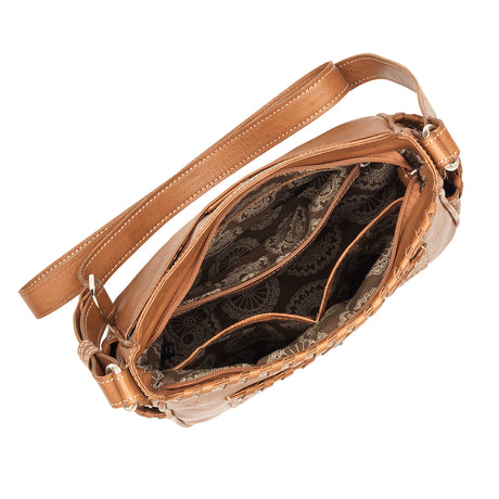 Inlay Eagle Brown Messenger Bag 5585 – Western Passion display picture 3