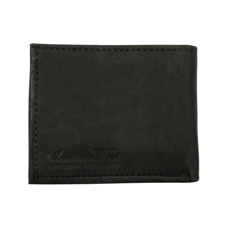 Waxed Men's Bi-Fold Wallet - Black – Western Passion