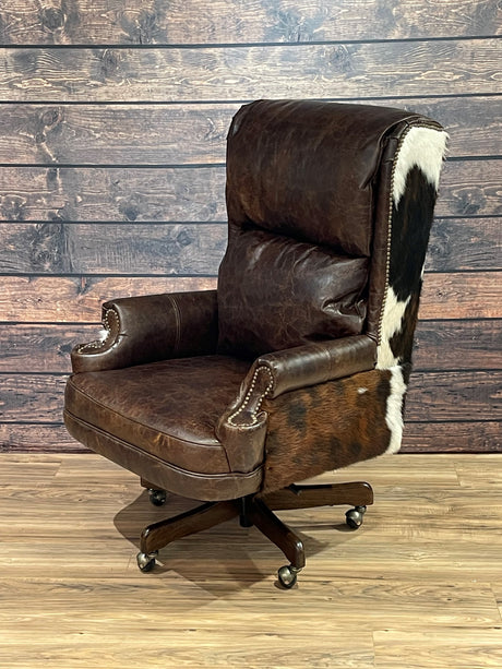Cowhide Leather Office Chair Western – Western Passion