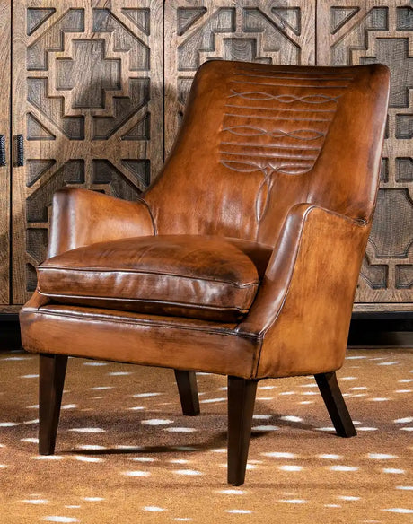Cassidy Warm Brown Saddle Boot Western Leather Chair Western Passion