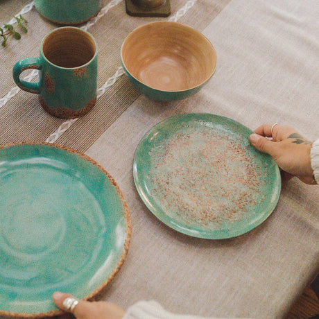 Patina Turquoise Dinnerware Set – Western Passion