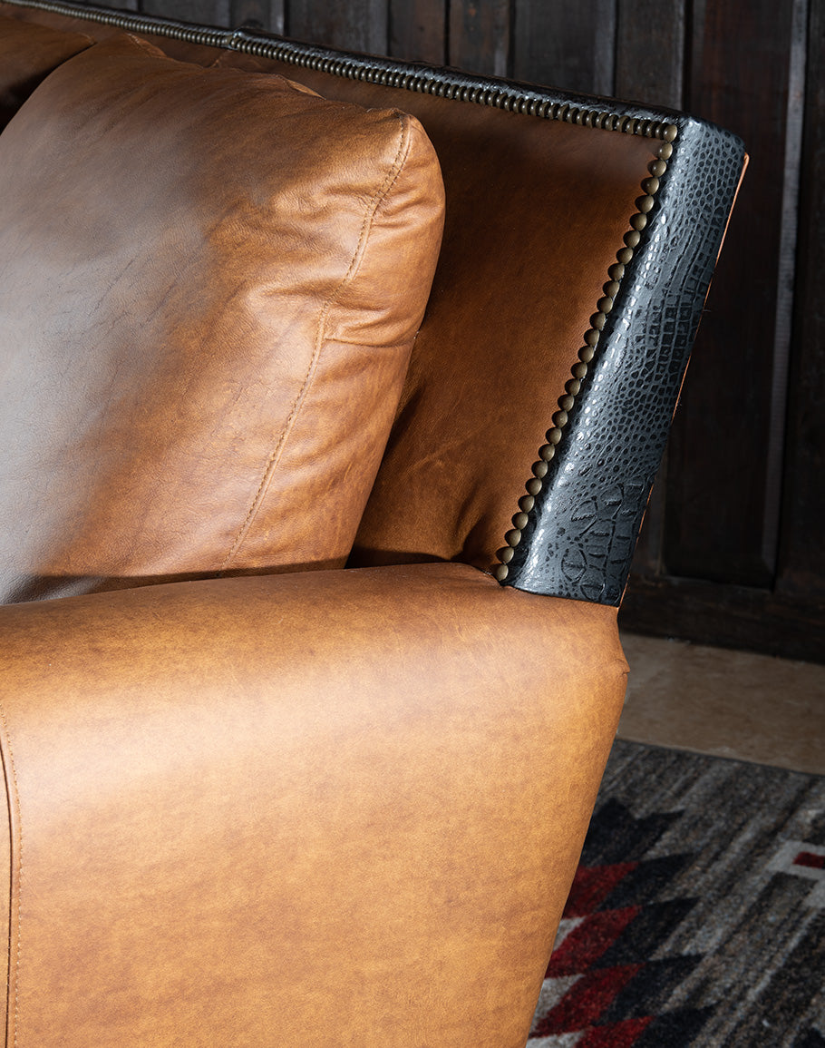 Frontier Tufted Chaise Lounger | Fine Leather Furniture