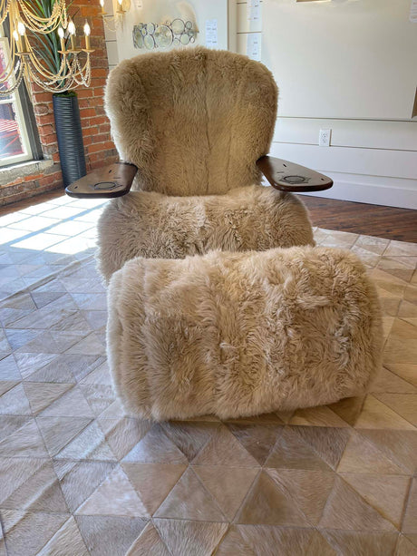 Pacific Green Havana Palmwood Ivory Wool Rocker – Western Passion