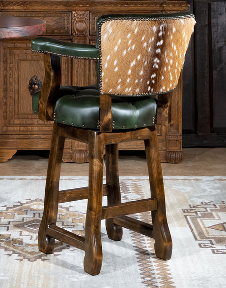 Renegade Cactus Leather and Axis Barstool