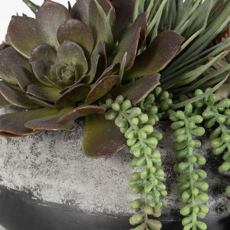 green and purple succulent Green and Purple Succulent Centerpiece – Western Passion