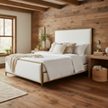 Wesley Allen Royce Upholstered & Iron Bed