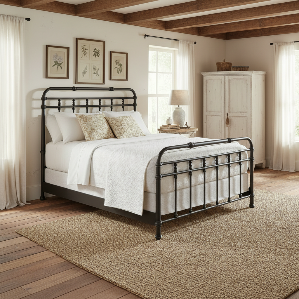 Laredo Iron Bed for Western Bedrooms Shop – Western Passion