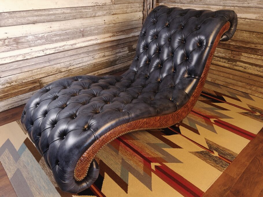 Full-length view of the Baltimore Chaise Lounge displaying its 72-inch depth and luxurious design.