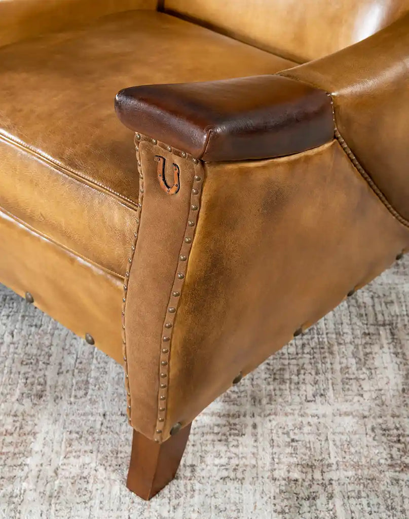 Lucy Leather Chair Western Accent Seat – Western Passion Lucy Leather Chair Western Accent Seat – Western Passion