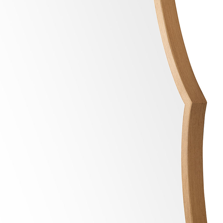 Wooden spoon on a white background