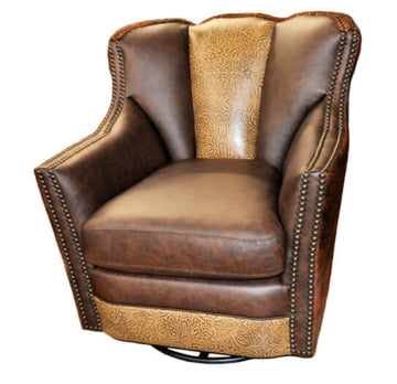 Heritage Ranch Mesa Grande Swivel Glider Western Chair