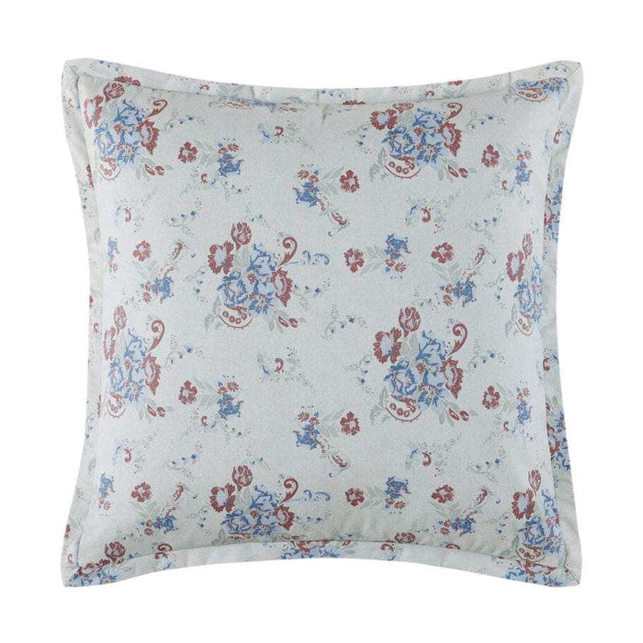 Euro sham from the Isabelle Collection showcasing complementary designs.
