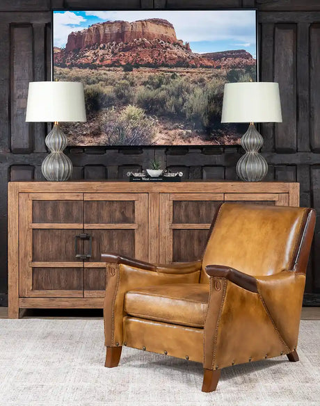Lucy Leather Chair Western Accent Seat – Western Passion