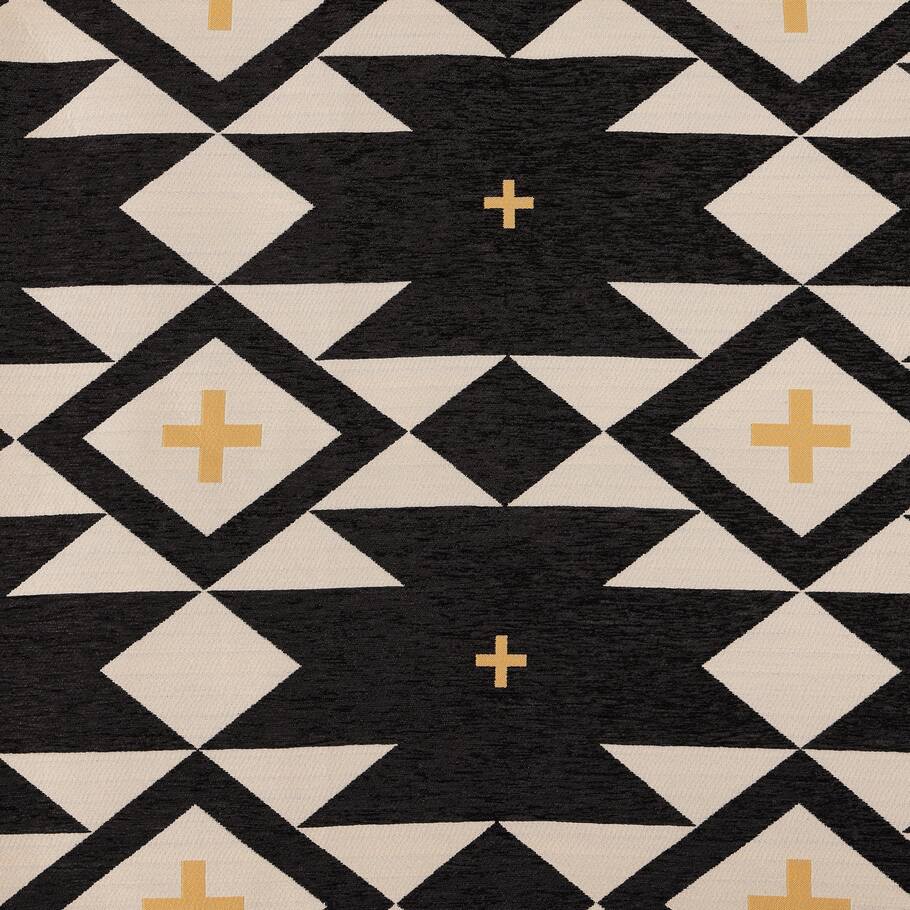 Detailed view of the chenille jacquard fabric highlighting the textured geometric design of the Mojave Desert Bedding Set.
