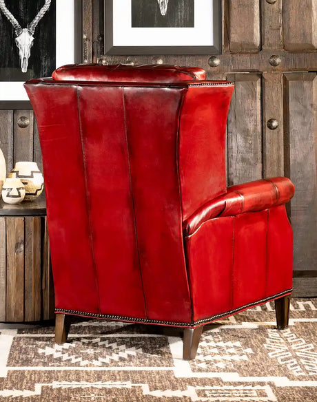 Ruby Red Leather Recliner Western Seat – Western Passion