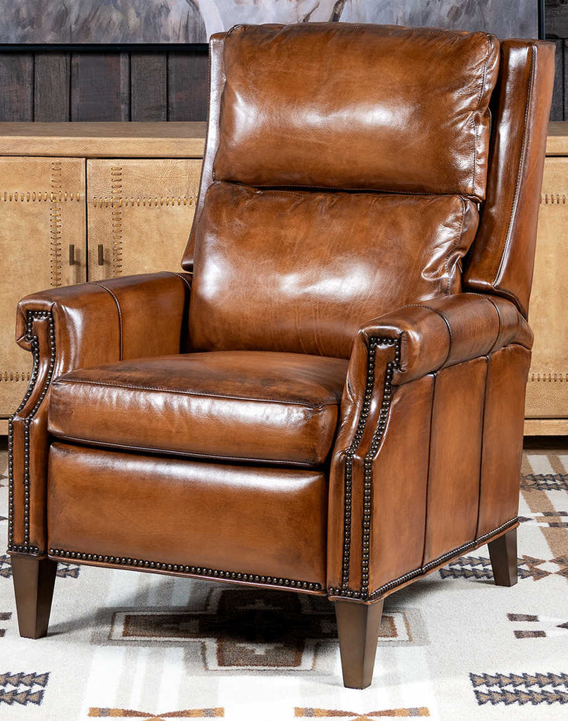 Furniture Barcalounger Snuggler Recliner Leather Craftsman