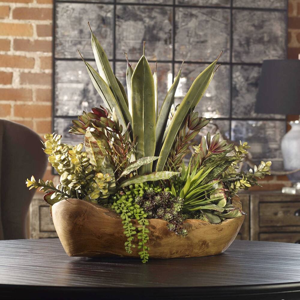 mix succulent arrangement Uttermost