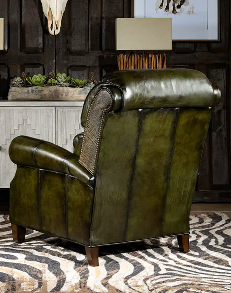 Wild Moss Leather Recliner | Western Passion