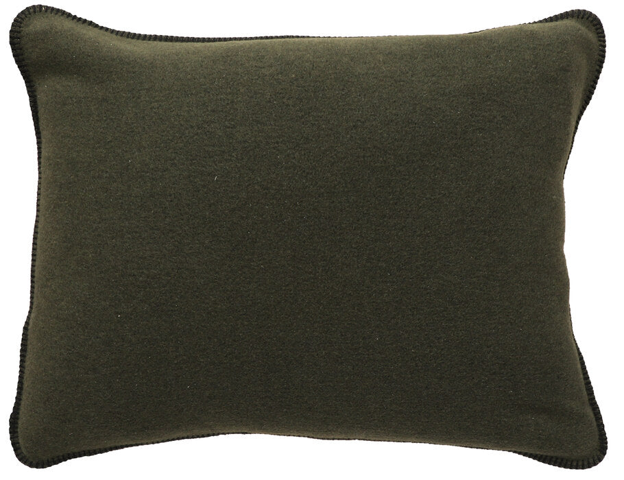 Solid Sage Pillow Sham by Wooded River featuring a soft, durable washable wool blend in a calming sage green. Designed with decorative blanket stitching and Italian craftsmanship, this sham offers timeless style and easy care. Sham cover only, pillow insert not included. Perfect for mixing and matching in personalized bedding ensembles.