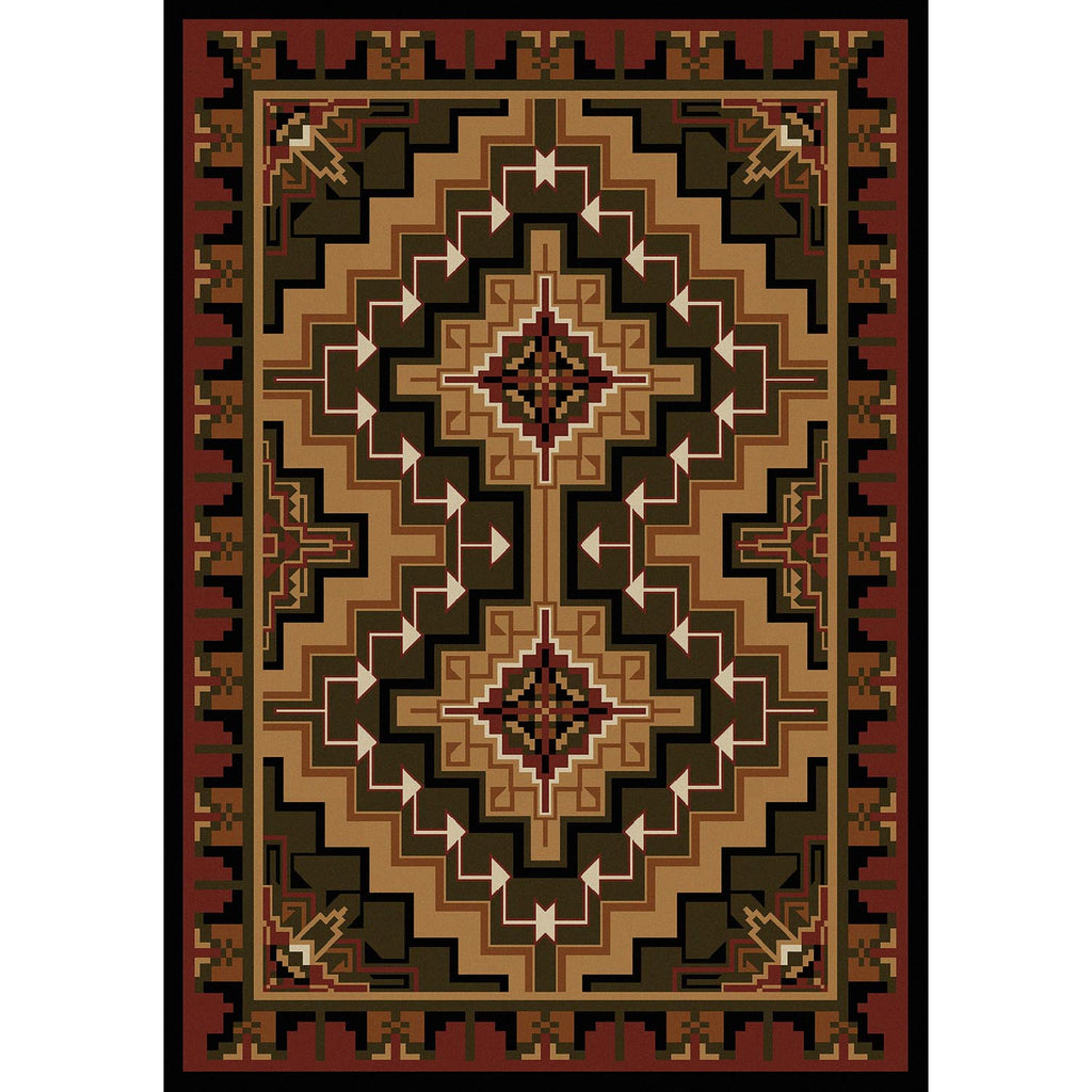 Hill Country Southwest Area Rug - Red