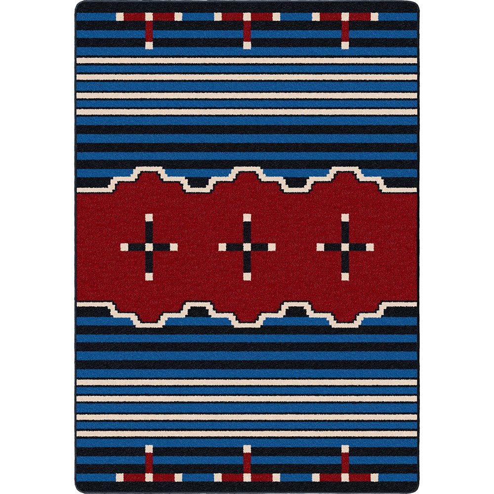 Big Chief 2 Area Rug - Blue