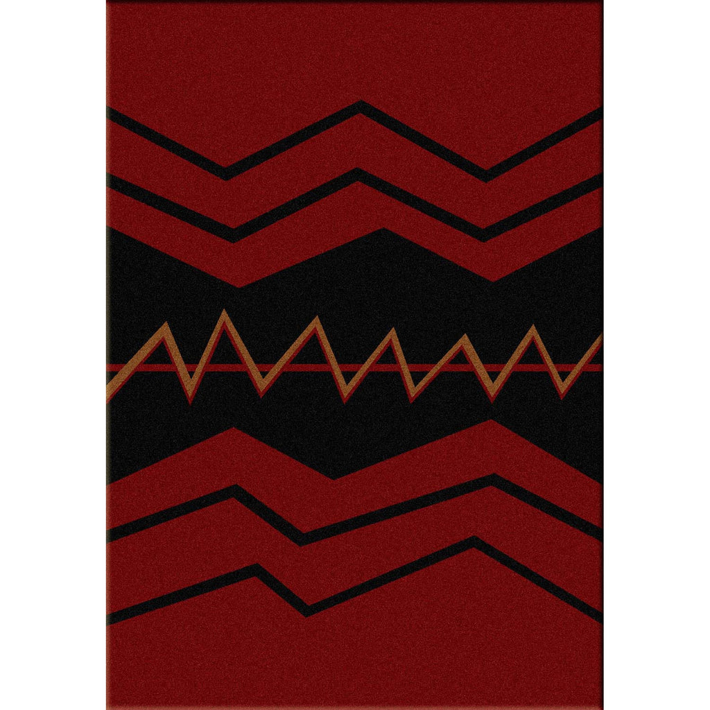 War Path Southwest Area Rug - Red