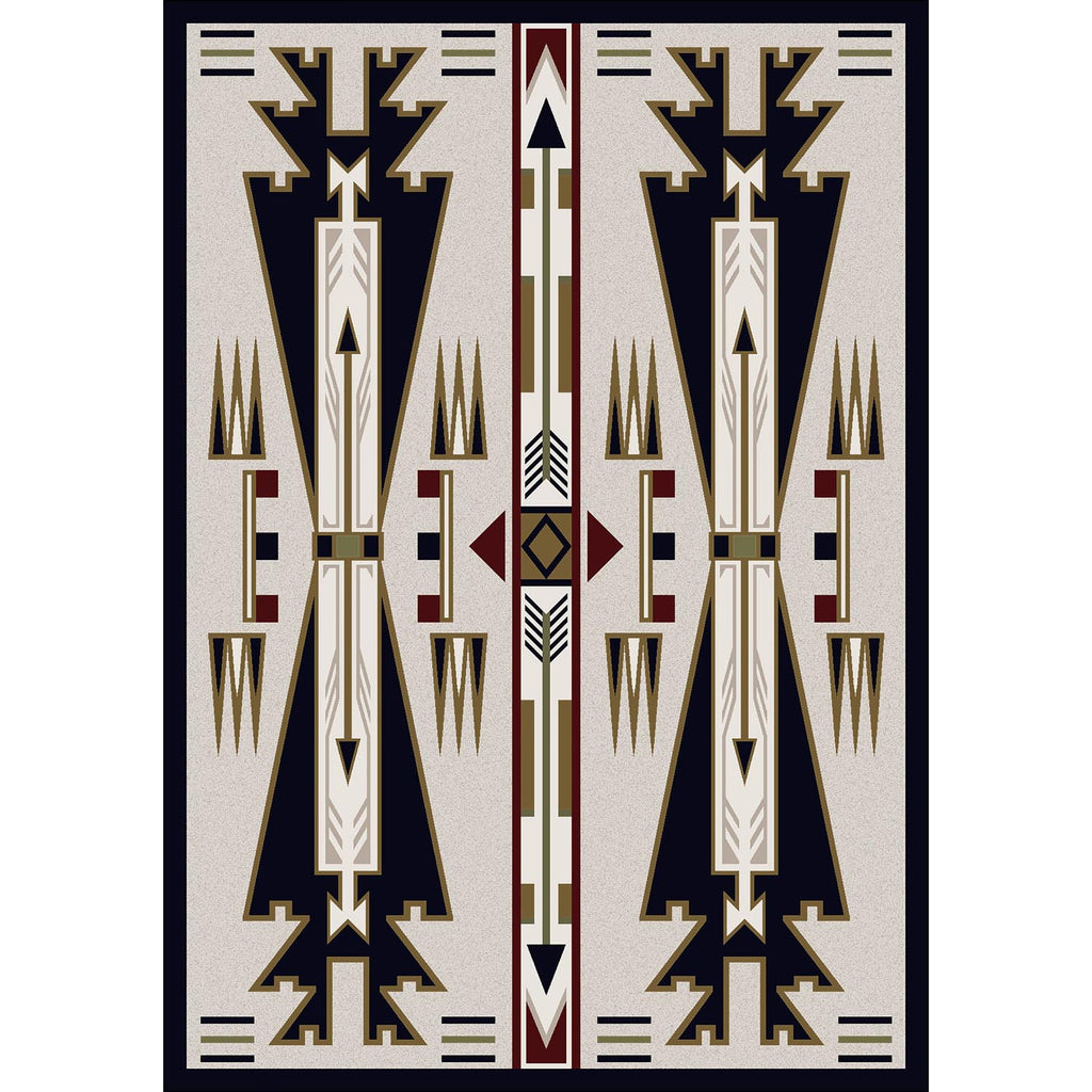 Horse Thieves Southwest Area Rug - Natural