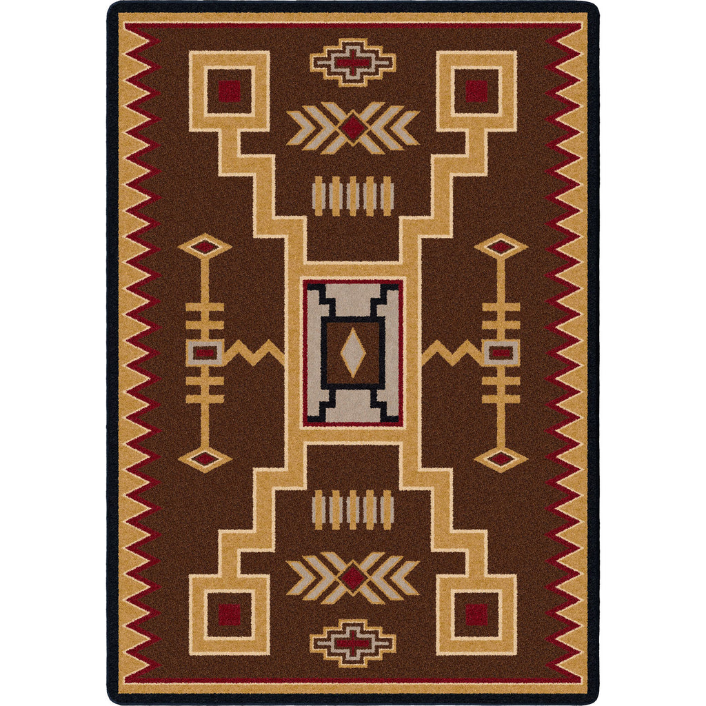 Thunderstorm Southwest Area Rug - Brown