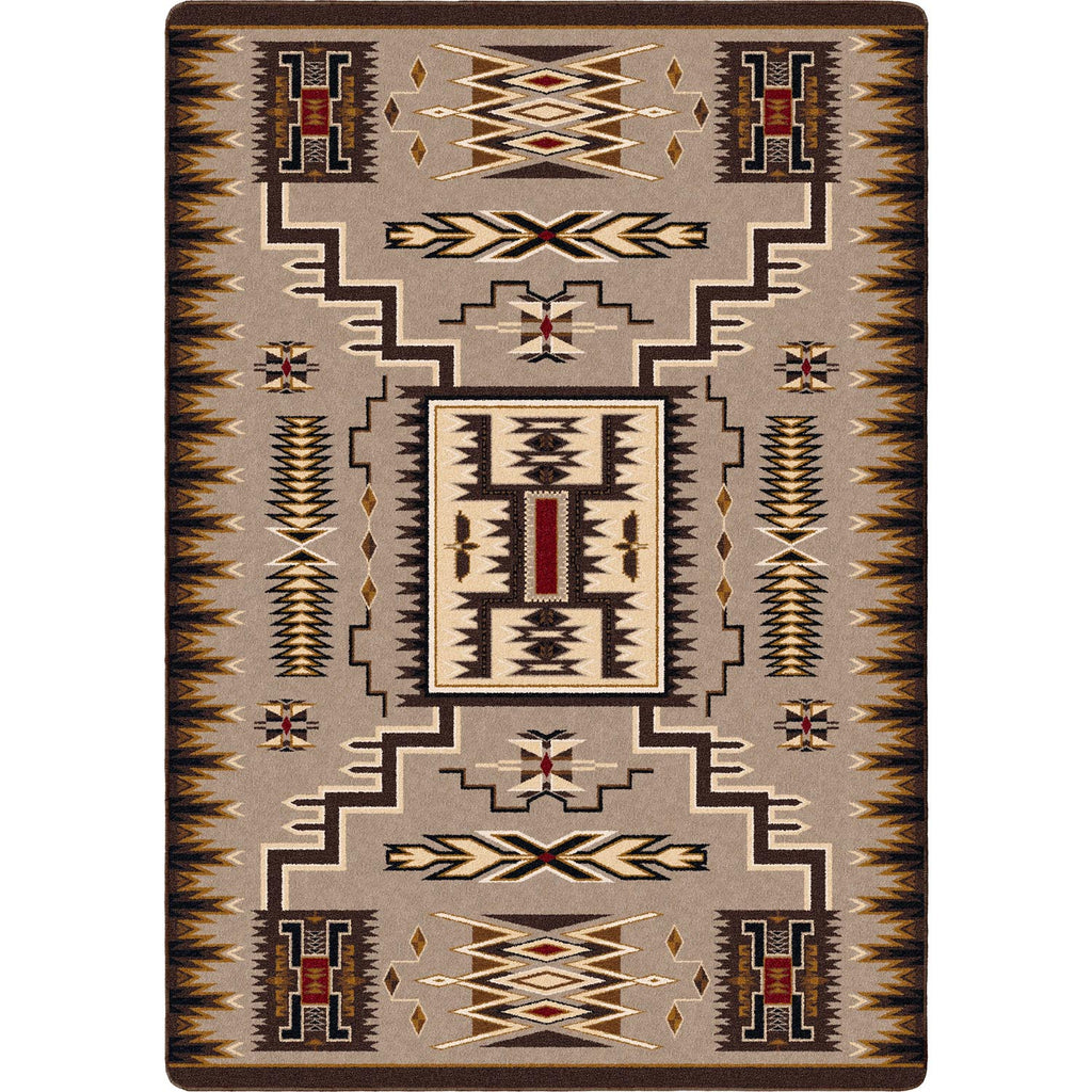 Storm Catcher Southwest Area Rug - Chestnut