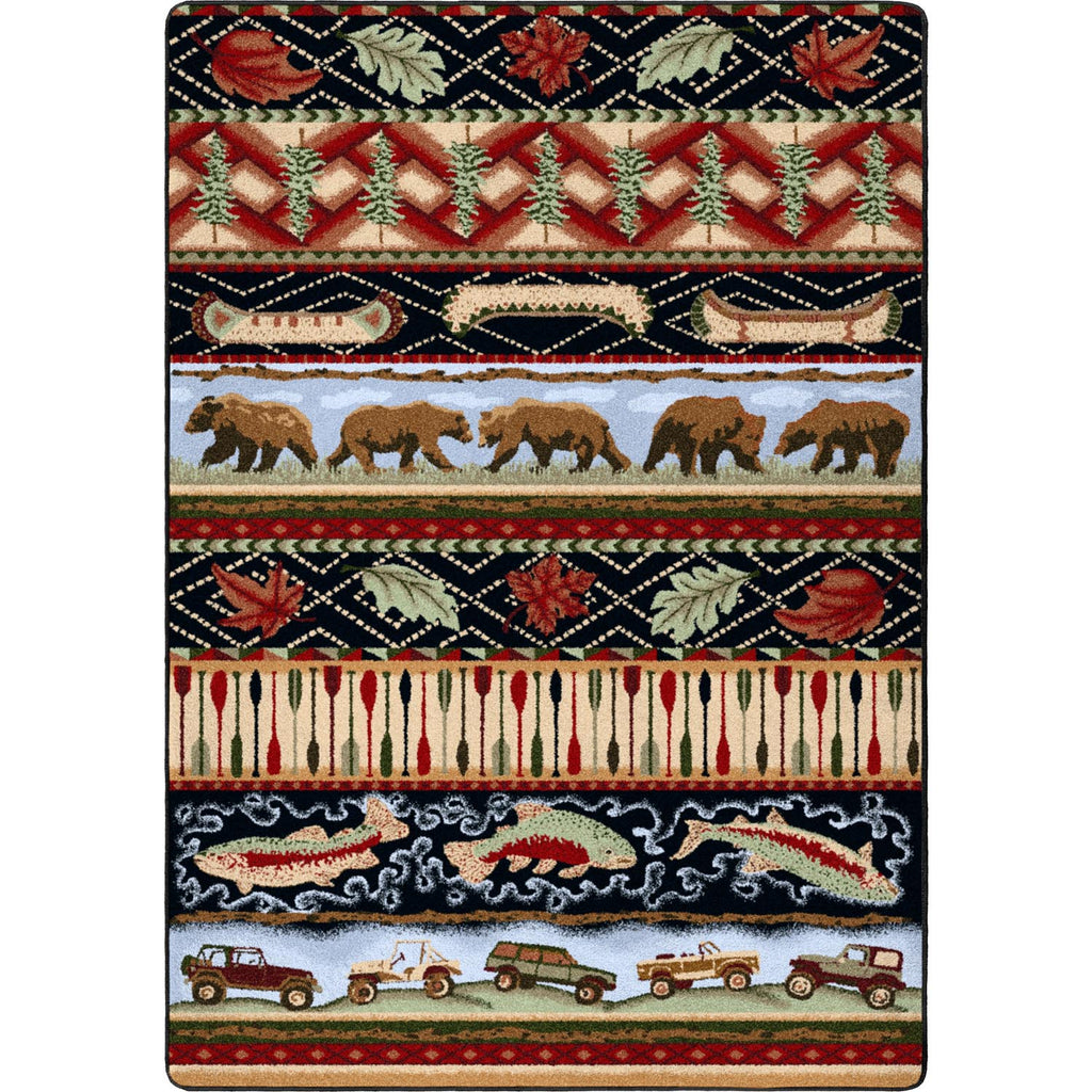 Wilderness Trek Cabin/Lodge Area Rug - Multi