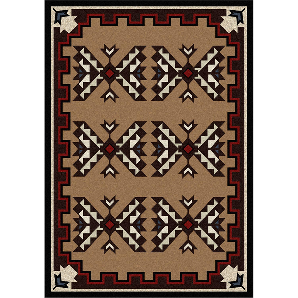 Cami Blanket Southwest Area Rug - Brown