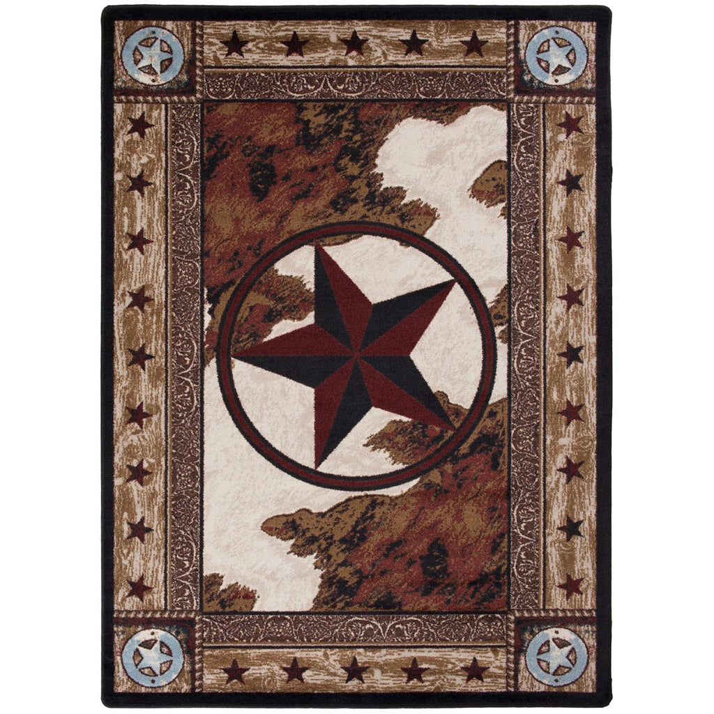 Ranger Hideout Western Area Rug - Natural