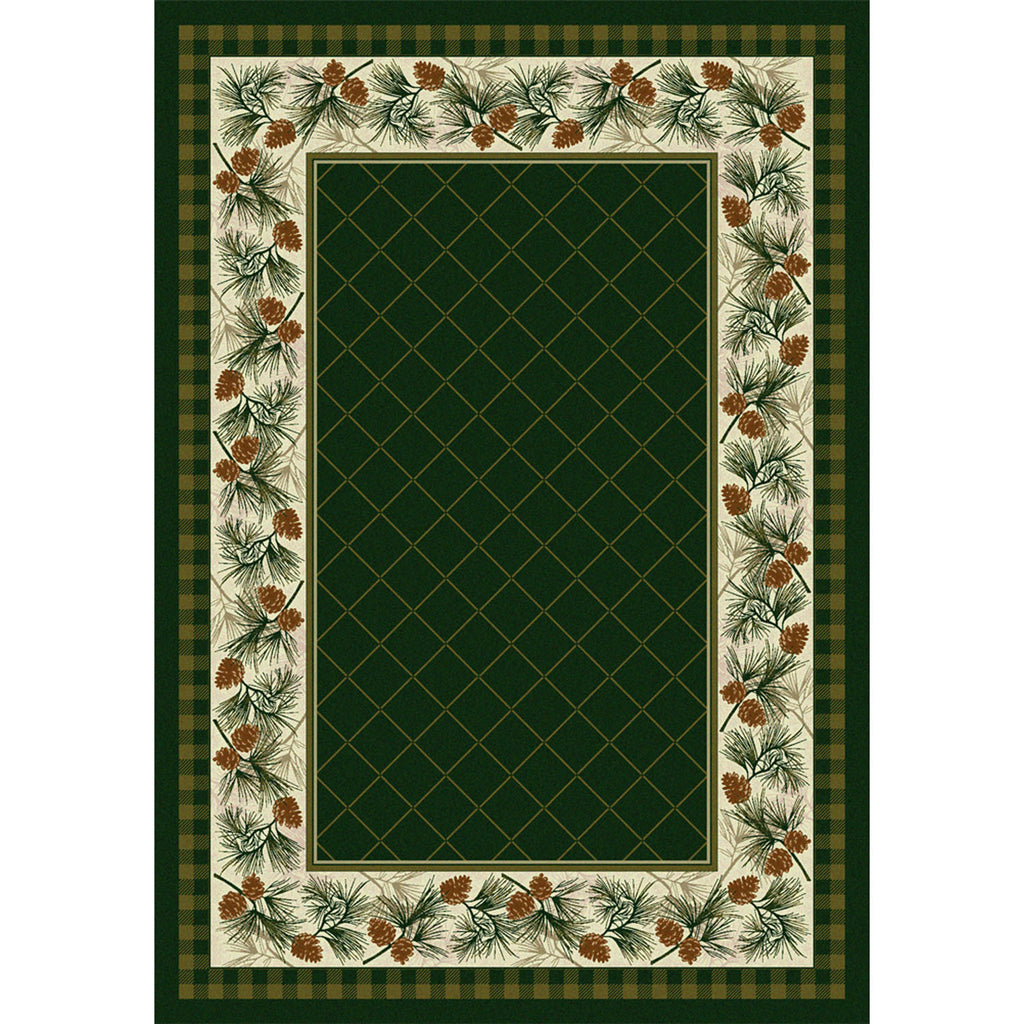 Evergreen Cabin/Lodge Area Rug - Pine