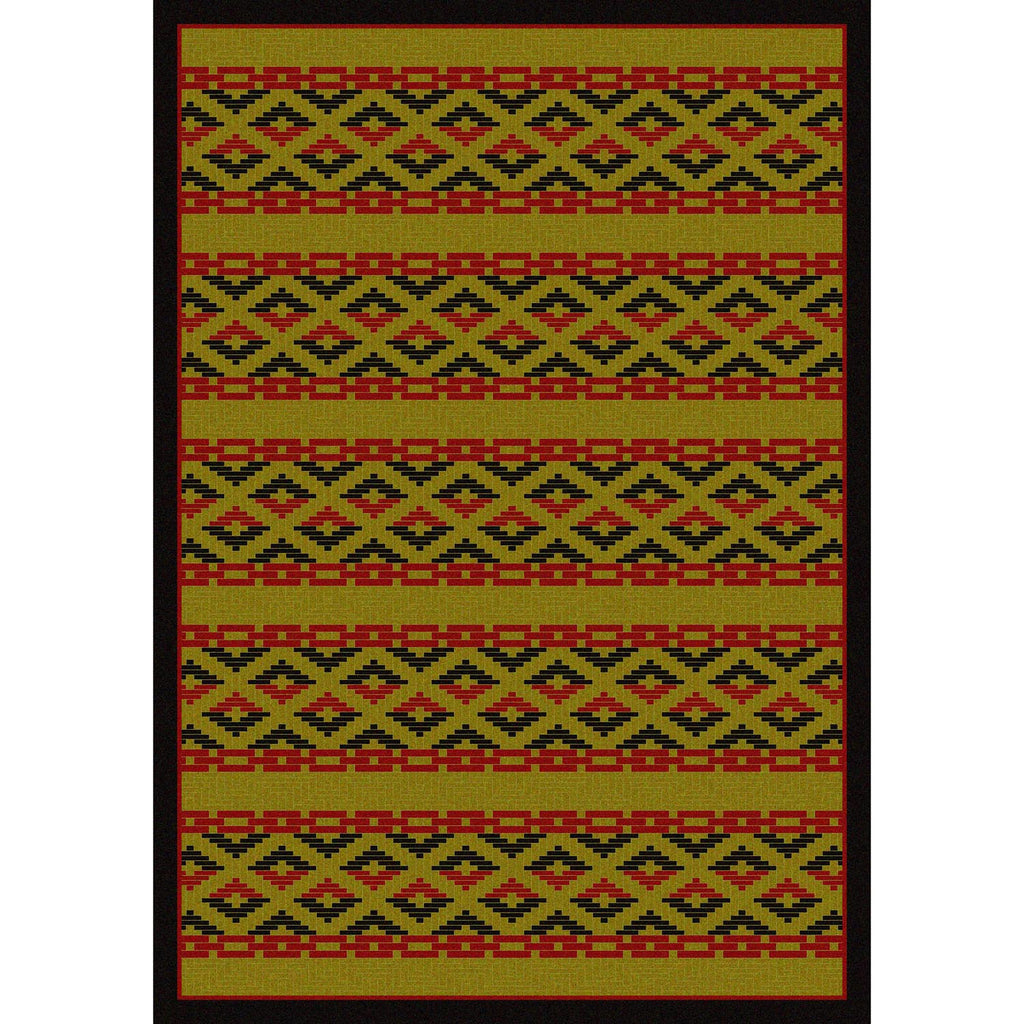 Basket Weave Area Rug - Dark Chocolate
