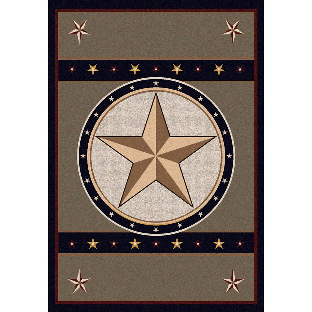 Sage Star Western Area Rug - Green