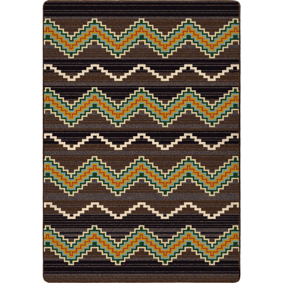 Water Trapper Rugs Trapper Southwest Area Rug in Brown | Western Rugs – Western Passion