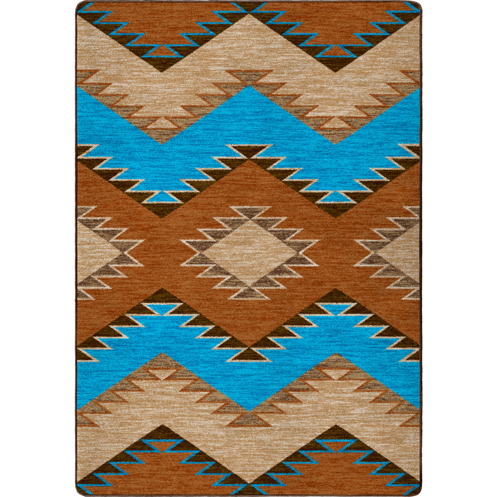 Heritage Southwest Area Rug - Rust