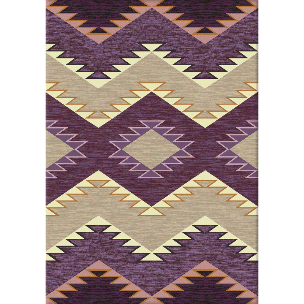 Heritage Southwest Area Rug - Raspberry Plum