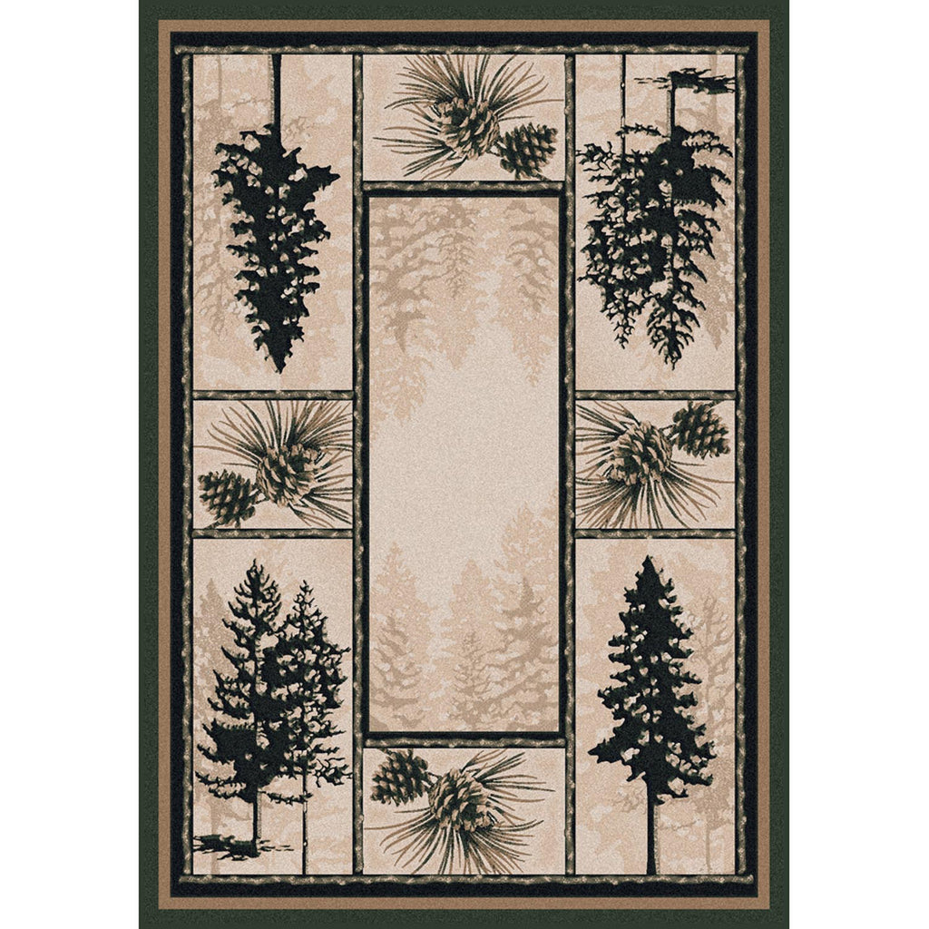 Stoic Pines Cabin/Lodge Area Rug - Forest