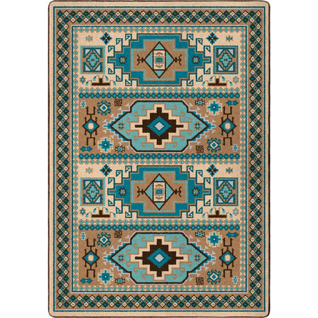 Indigo Southwest Area Rug - Turquoise – Western Passion