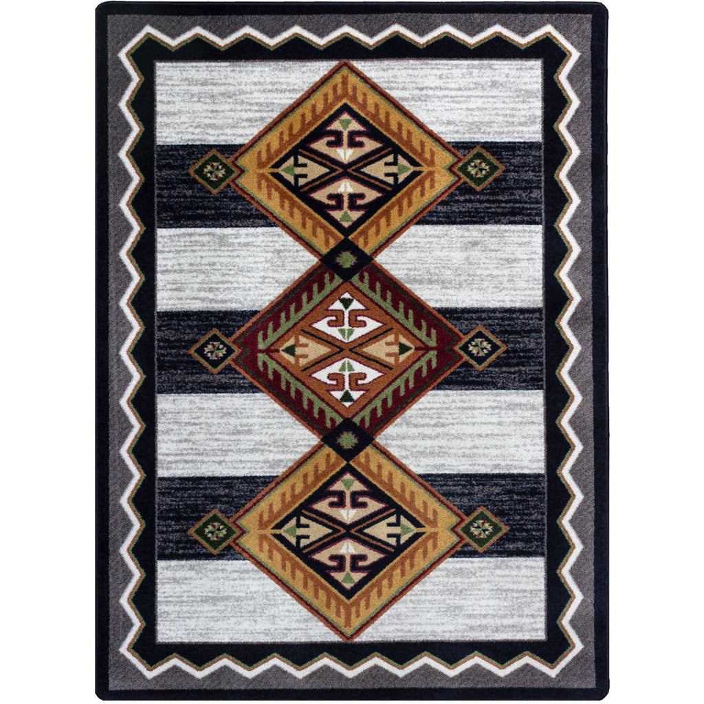 Lineage Southwest Area Rug - Black & White
