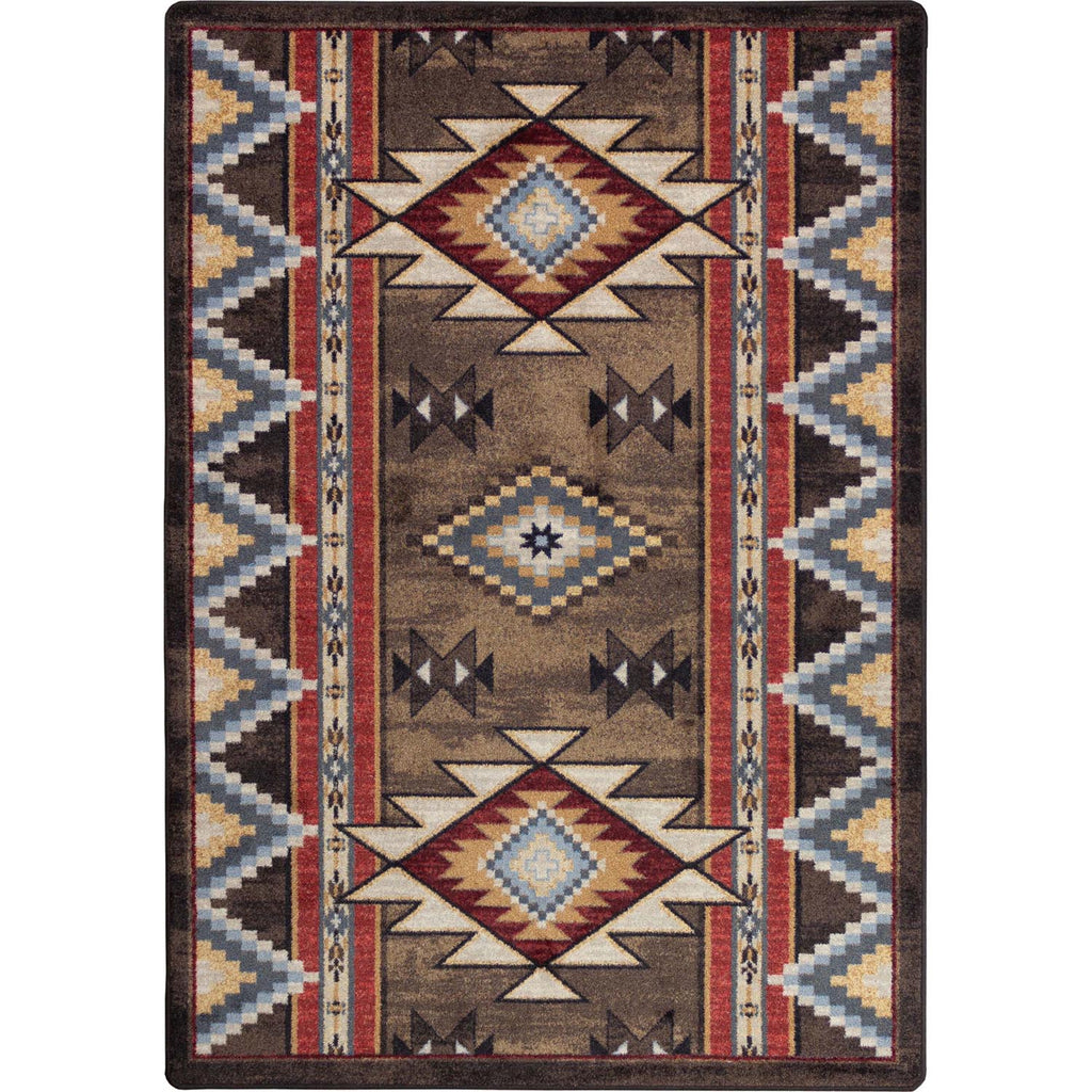 Bow Strings Area Rug - Brown
